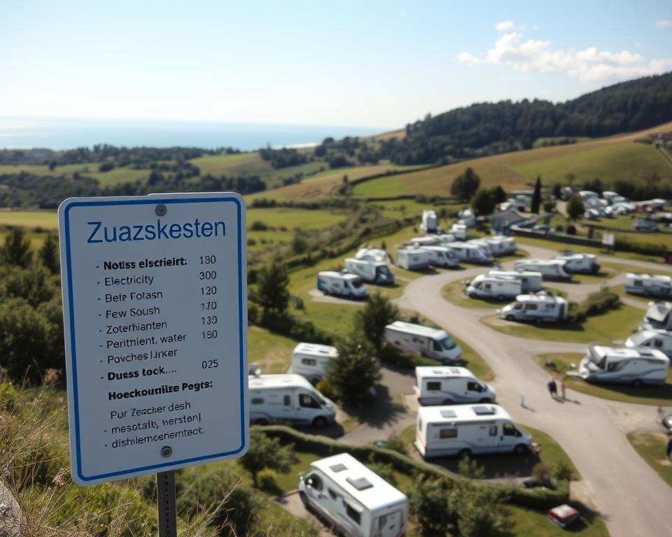 Zusatzkosten Wohnmobilstellplatz